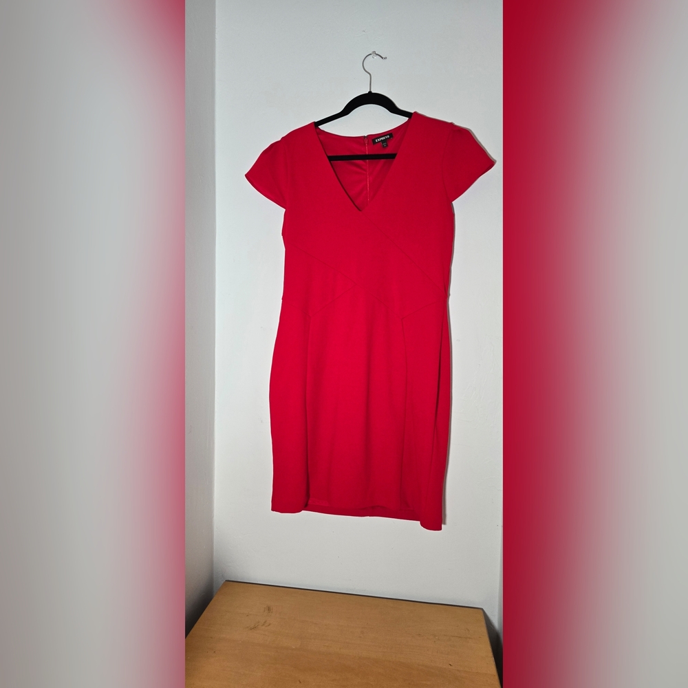 Express Vibrant Red Dress L